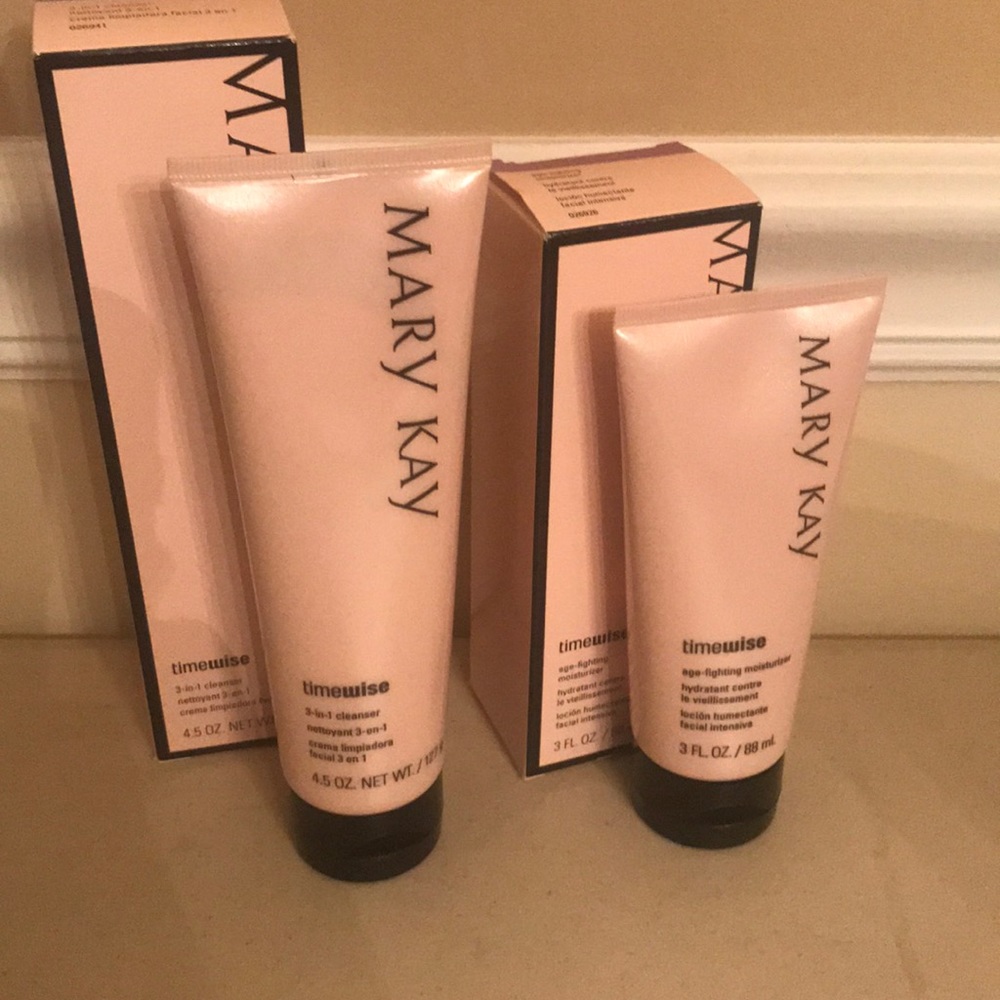 Mary Kay Timewise moisturizer and cleanser!